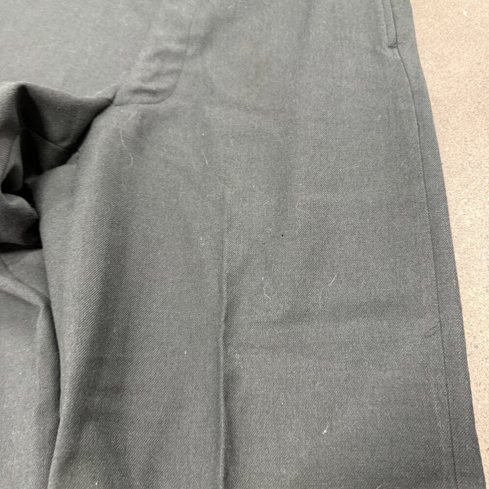 Vintage 80s Military Wool Standard Short Army Straight Green Pants 30x27(31x32) - Picture 2 of 8